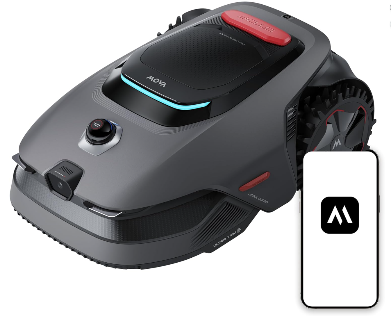 MOVA LiDAX Ultra 1600 Mähroboter ohne Begrenzungskabel mit 3D-LiDAR & AI Vision bei Amazon