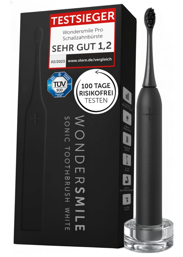 WonderSmile-Schallzahnbürste Pro (IPX8, 4 Programme) bei Amazon