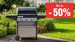 Bis zu 50% auf Campingaz-Grills bei Jumbo, z.B. CAMPINGAZ Select 4 L Plus (4B, 12 kW, 75 × 40 cm)