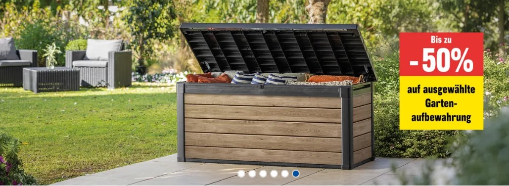 Bis zu 50 % Rabatt auf ausgewählte Gartenaufbewahrung bei Jumbo