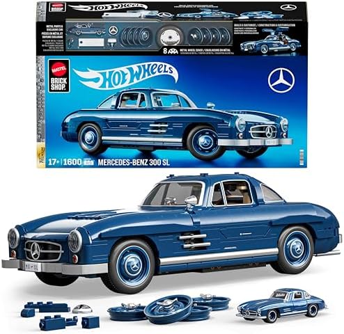 MATTEL BRICK SHOP Hot Wheels Premium Series – Mercedes-Benz 300 SL zum neuen Bestpreis bei Amazon