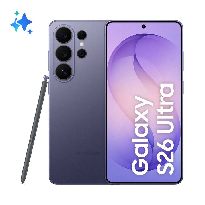 SAMSUNG Galaxy S26 Ultra (512 GB, Cobalt Violet, 6.9″, 200 MP, 5G) für effektiv CHF 779.-