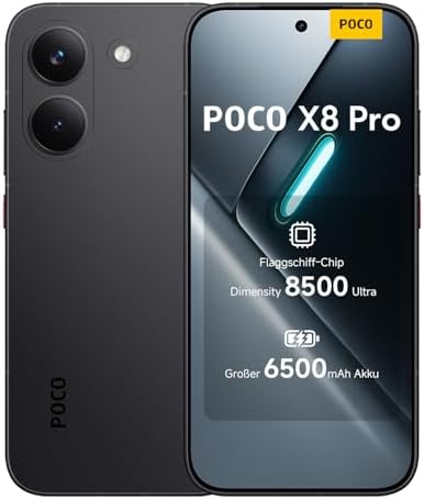 XIAOMI Poco X8 Pro / 12GB + 512GB / Dimensity 8500-Ultra Prozessor / 6500mAh Akku / 50MP Sony IMX882 zum Bestpreis