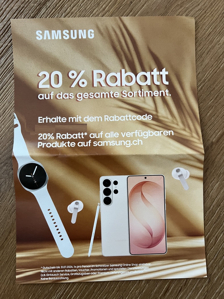 SAMSUNG 20% auf alles !
