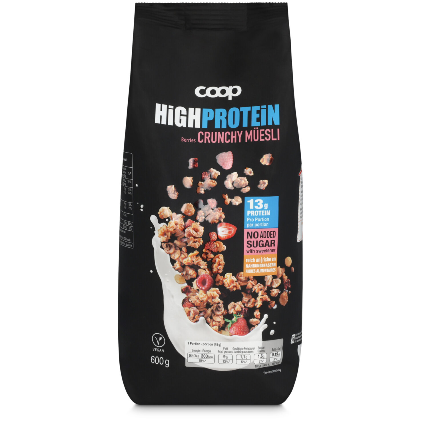 Hochwertiges, zuckerarmes Proteinmüesli bei Coop für effektiv CHF 5.05