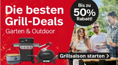 Bis zu 50 % Rabatt auf Grill & Outdoor bei nettoshop