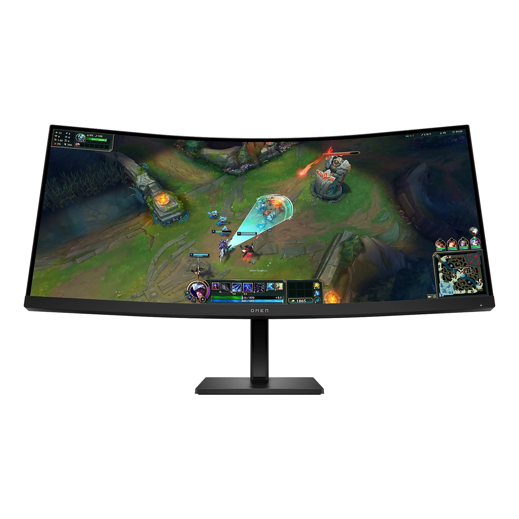 HP OMEN 34c G2 Curved Gaming-Monitor (34″, VA, WQHD, 1500R, 180 Hz, 400 Nits, 1 ms)