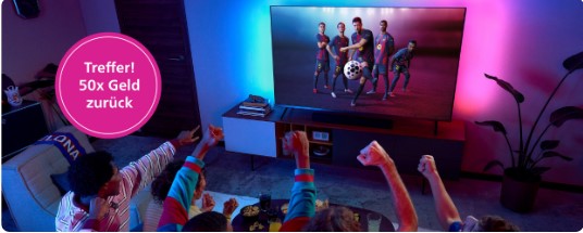Bis zu 40 % Rabatt auf Philips Ambilight TVs bei Fust