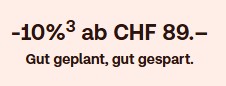 10 % Rabatt bei Redcare Apotheke ab CHF 89 Bestellwert