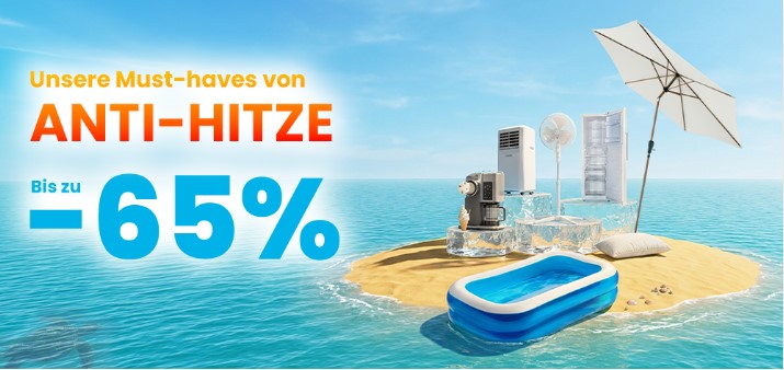 Bis zu 65% Rabatt auf Anti-Hitze Must-haves bei Conforama