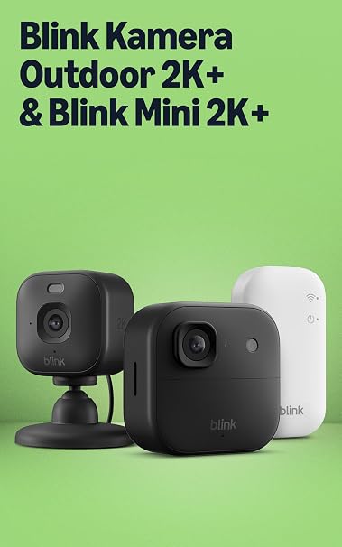 Amazon Prime: All-new Blink Outdoor 2K+ Camera with Blink Mini 2K+ Indoor Camera (Black)