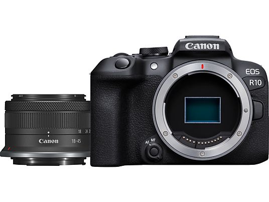 CANON EOS R10 Body + RF-S 18–45 mm F4.5–6.3 IS STM Systemkamera bei MediaMarkt zum Toppreis