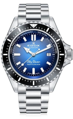 EDOX Skydiver Neptunian Automatic 3 Herrenuhr (44 mm) bei CHRIST Uhren & Schmuck