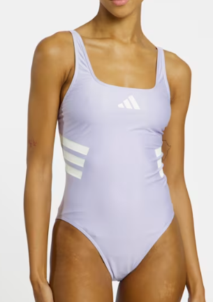 adidas 3S U-Back Damen-Badeanzug in der Farbe Lila bei Ochsner Sport