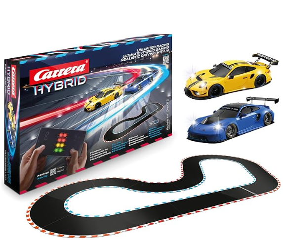 Carrera Hybrid Runway Chase (steuerbar z. B. mit Xbox-Controller) in Aktion bei Amazon