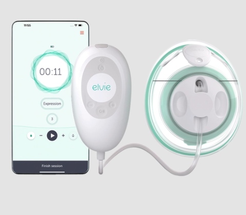 Elvie elektrische Einzelmilchpumpe Stride bei amorana