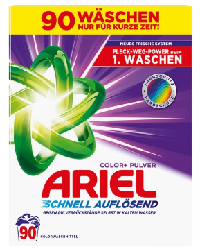 ARIEL Waschpulver Color und Universal (90 Waschgänge) für jeweils unter 20.- in Conforma-Filialen