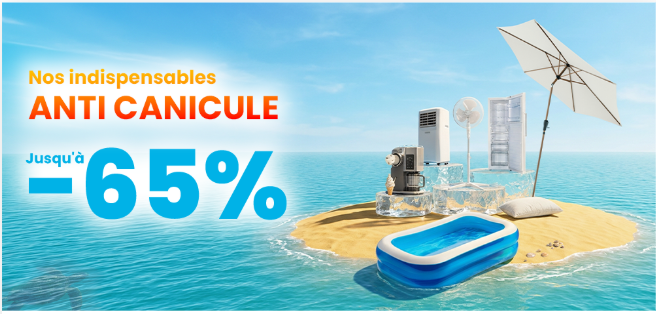Anti Canicule bei Conforama: Bis zu -65% auf Sommer-Essentials