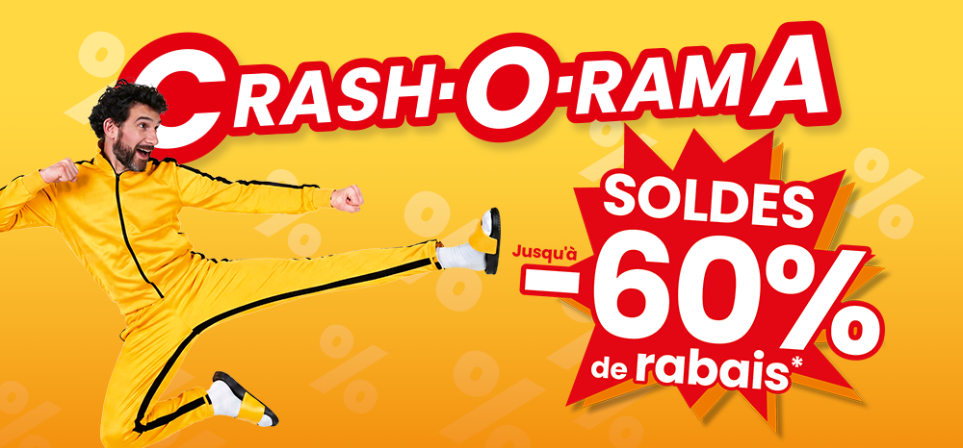 Crash-O-Rama Soldes: Bis zu -60% auf Möbel bei Conforama