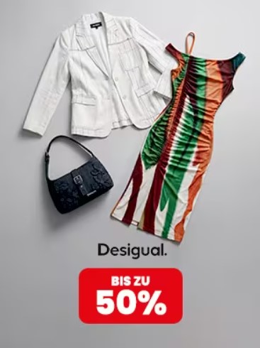 Bis zu 50% Rabatt auf Damenmode von Desigual bei Manor