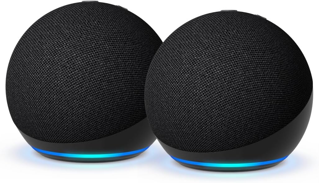 2er-Pack Echo Dot (5. Generation) Smart Speaker mit Alexa für Prime-Mitglieder