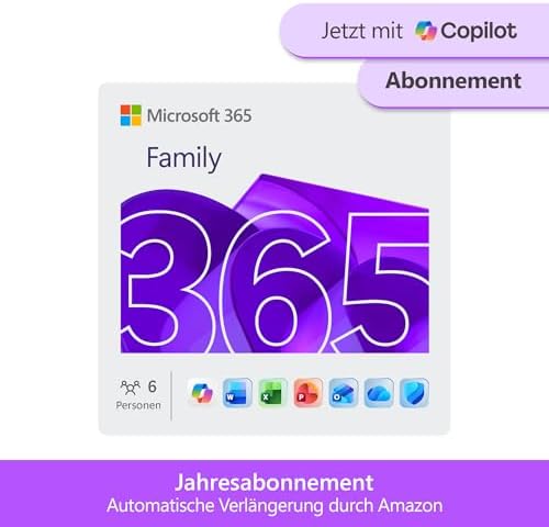 Microsoft 365 Family Jahresabo für bis zu 6 Personen bei Amazon für Prime-Mitglieder
