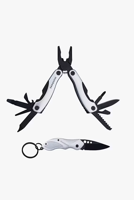 »Munkees Multi Duo Werkzeug Set Silber» zum halben Preis