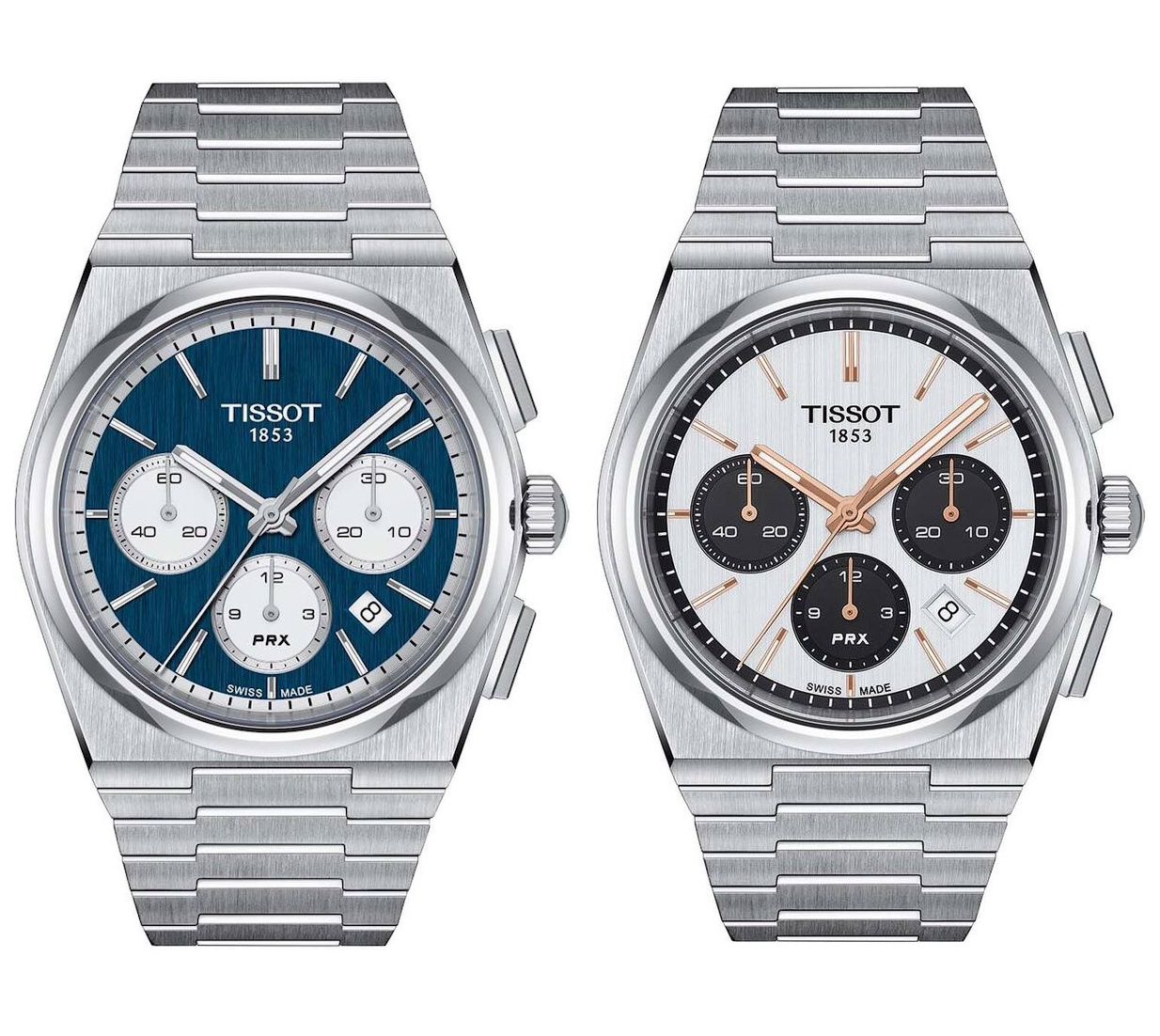 Tissot PRX Automatikuhr mit Chronograph, 60h Gangreserve & 100m Wasserdichte bei Christ Uhren & Schmuck