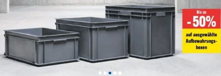 Bis zu 50% auf ausgewählte Aufbewahrungsboxen bei JUMBO sparen