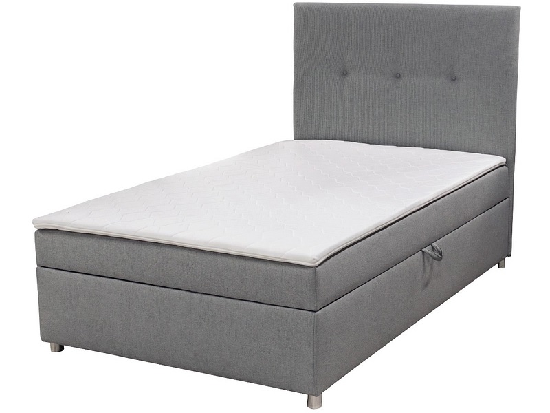 Conforama: Kastenbett ELIA hellgrau 120 x 200 cm für unter CHF 300.- (nur Abholung möglich)