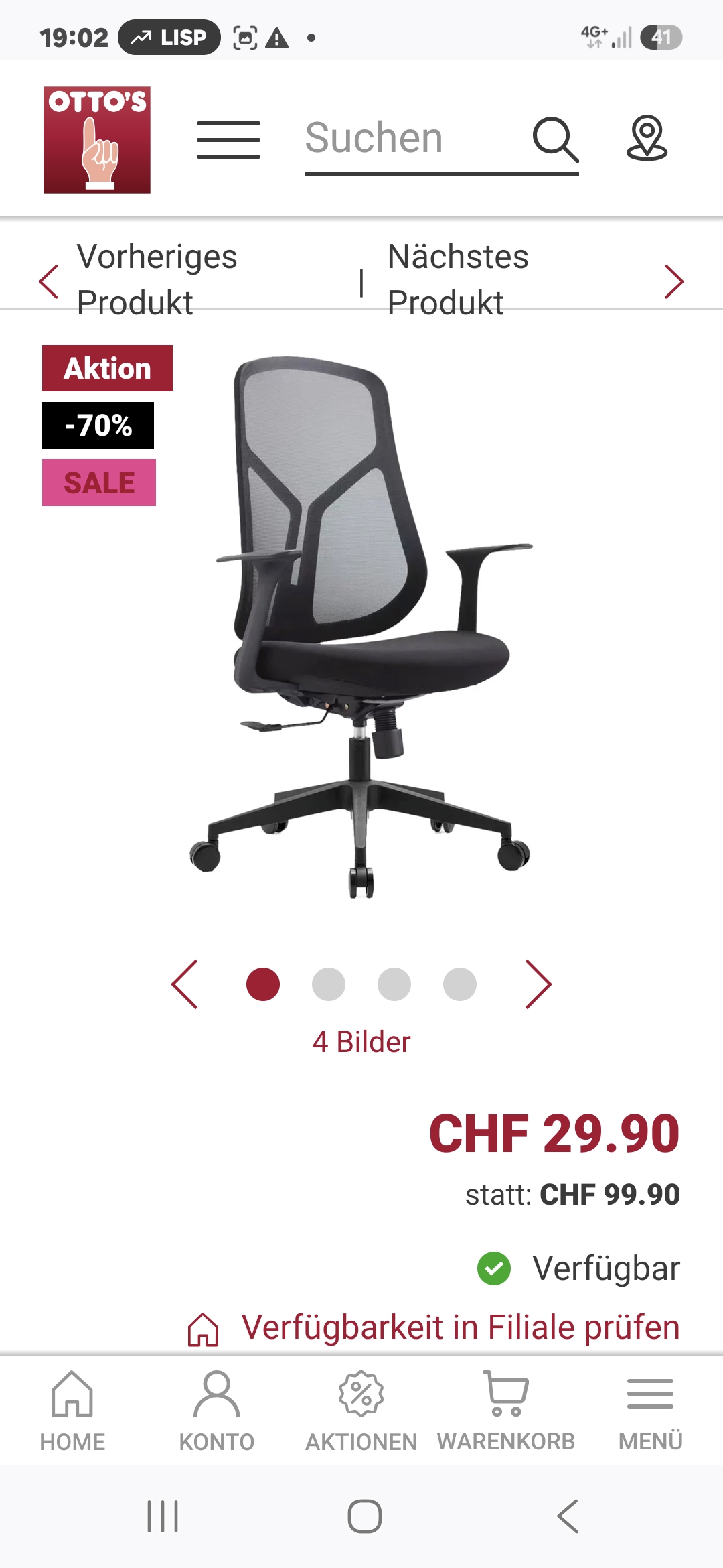 Bürostuhl (Abholung)