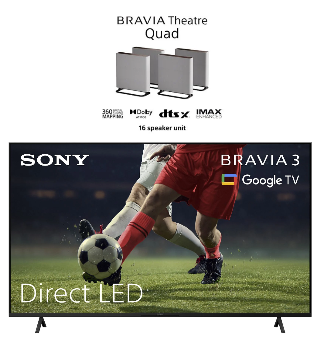 Sony BRAVIA 3 Direct-LED-TV (55″, 4K UHD, Google Smart TV) + Sony BRAVIA Theatre Quad bei MediaMarkt