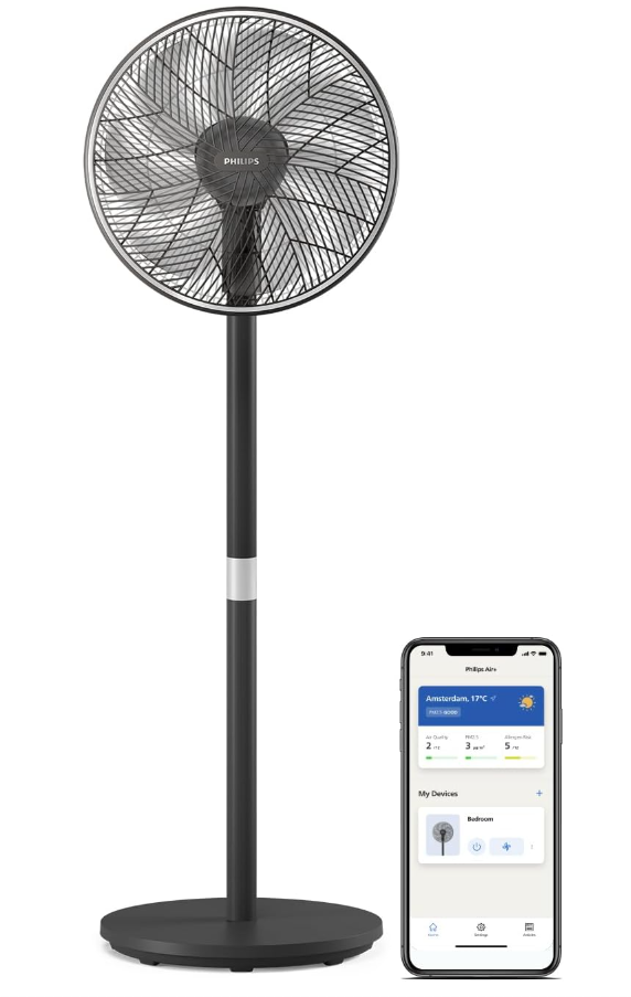 Philips Smart Floor Fan Series 3000 smarter 2-in-1-Ventilator mit App-Steuerung & nur 19 dB bei Amazon in Aktion