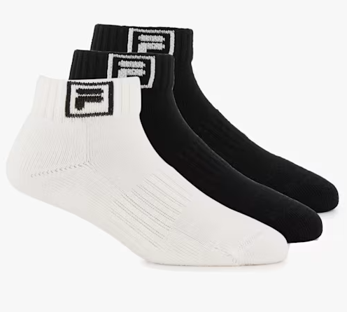 FILA 3-Pack Ankle Kinder Socken (Schwarz, 27-38) zum halben Preis