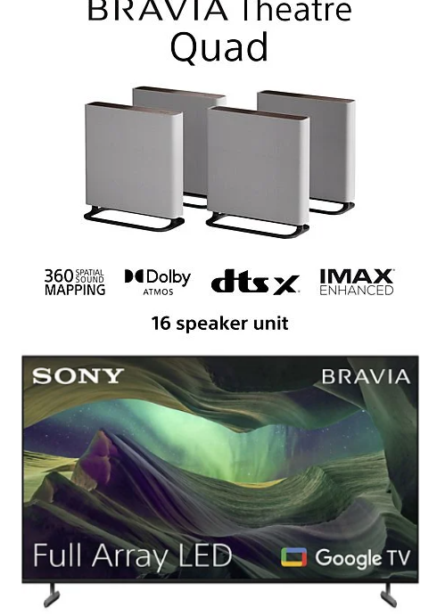 Sony BRAVIA Theatre Quad 4.0.4-Kanal-Soundsystem mit Dolby Vision + Sony BRAVIA KD-55X85L TV (4K @ 120 Hz) bei MediaMarkt