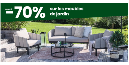 Profite du Soleil: Bis zu -70% auf Gartenmöbel bei Conforama