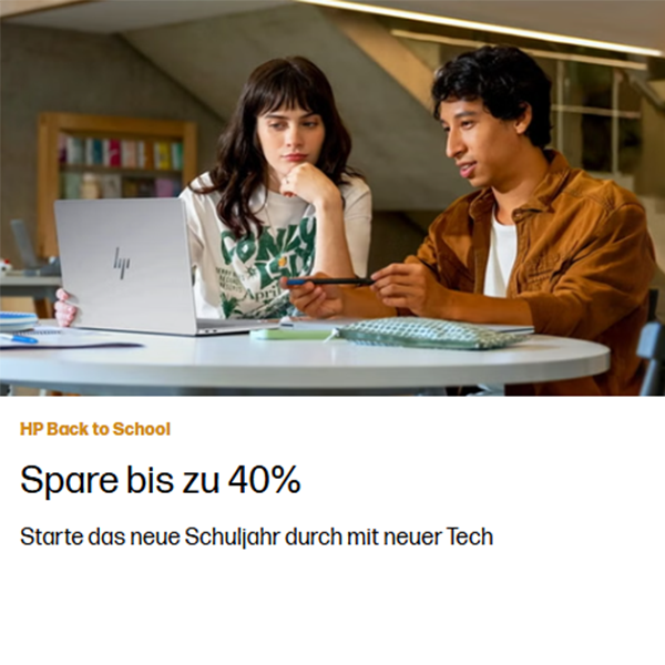 Back to School Sale bei HP – Spare bis zu 40%