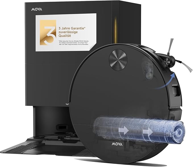 Mova S70 Roller Saugroboter mit 28’000 Pa und Heisswasser-Selbstreinigung zum neuen Bestpreis bei Amazon