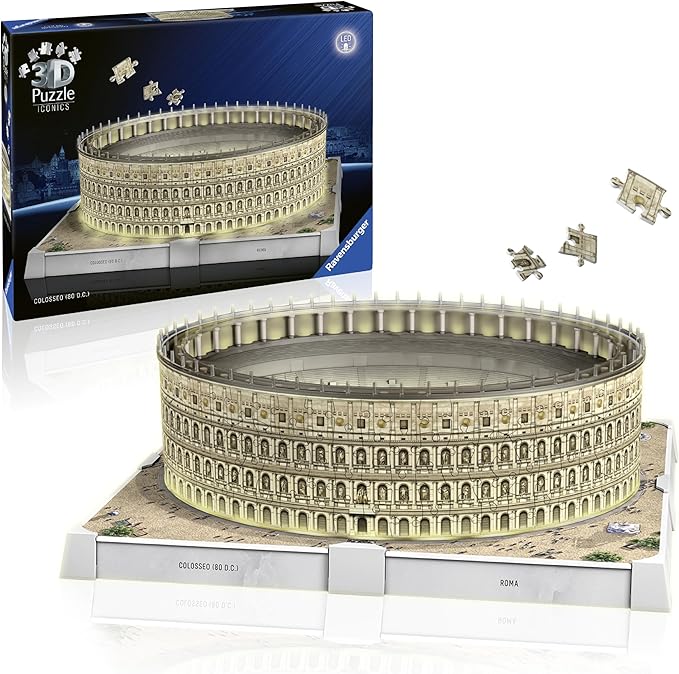 Ravensburger 3D-Puzzle Iconics: Kolosseum Rom mit Licht zum Toppreis