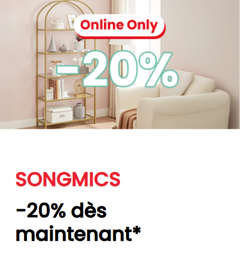 SONGMICS: -20% auf Aufbewahrung bei Conforama – nur online