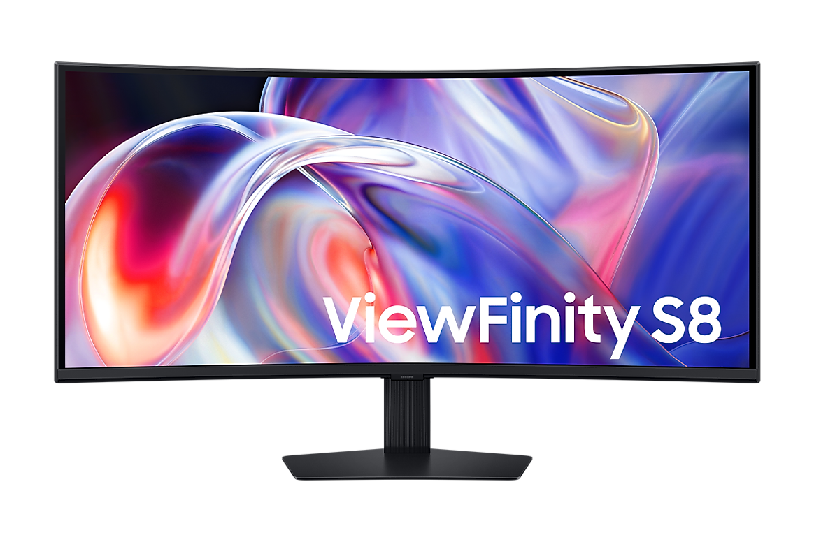 Samsung Curved Monitor ViewFinity S85TH (40″, 5K2K WUHD, 144 Hz, 350 nits) + Monitor Slim Fit Cam