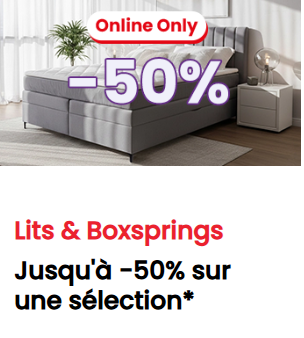 Betten & Boxsprings: Bis zu -50% bei Conforama – nur online
