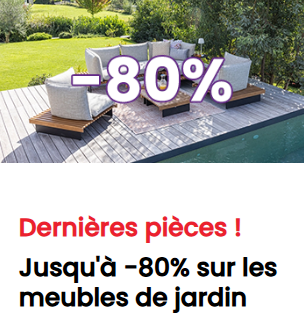 Letzte Stücke: Bis zu -80% auf Gartenmöbel bei Conforama