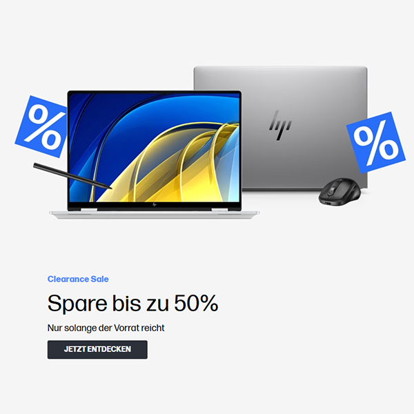HP Clearance Sale – Spare bis zu 50%