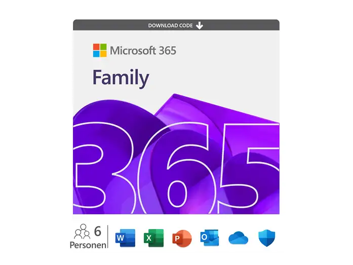 Microsoft 365 Family (6 Personen, DE) bei MediaMarkt zum Tiefstpreis