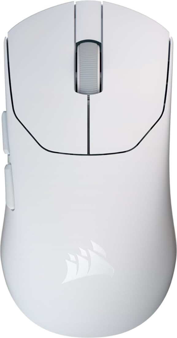 Corsair Sabre v2 PRO Ultralight Gaming-Maus (33k dpi, 8.000 Hz, Gewicht 36 g) in Weiss