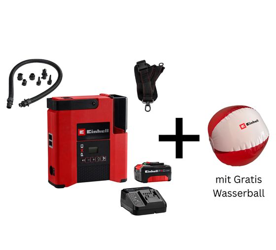 Akku-Kompressor für SUPs & Schlauchbotte: Einhell SUPPERO 18/380 wahlweise mit oder ohne 4Ah Akku-Set