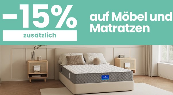 15% Extra-Rabatt auf Möbel im Sale bei Conforama