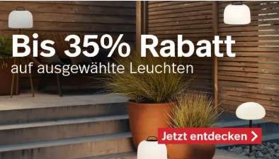 Bis zu 35% Rabatt auf ausgewählte Leuchten bei nettoshop