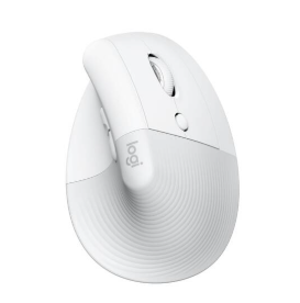Logitech Lift for Mac vertikale Maus, Bluetooth, Off-White